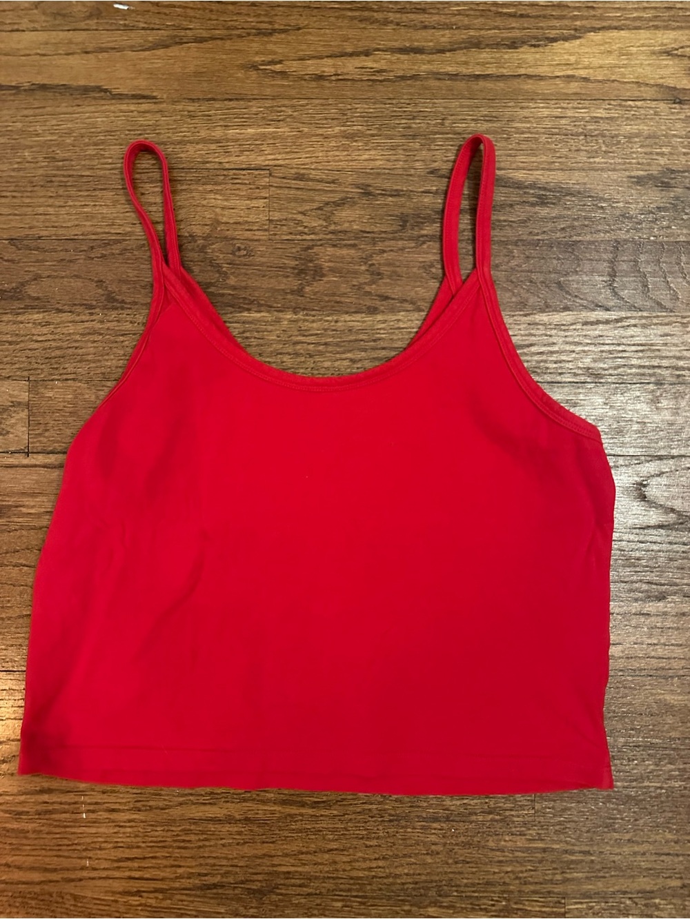 Arq Red Cropped Tank Top